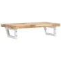 Estante de lavabo de pared acero y madera maciza de acacia de , Tocadores de baño - Ref: Foro24-3302694, Precio: 90,56 €, Des...
