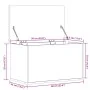 Caja de almacenaje madera de ingeniería blanco 60x35x35 cm by , Storage trunks - Ref: Foro24-840674, Price: 58,78 €, Discount...