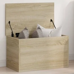 Caja de almacenaje madera ingeniería roble sonoma 60x35x35 cm by , Storage trunks - Ref: Foro24-840676, Price: 57,25 €, Disco...