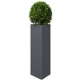 Jardineras 2 uds acero gris antracita 30x26x75 cm by , Pots and planters - Ref: Foro24-851148, Price: 93,48 €, Discount: -5%%