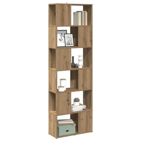 Estantería/divisor de espacios roble artisan 60x24x186 cm by , Bookcases and shelves - Ref: Foro24-856731, Price: 97,11 €, Di...
