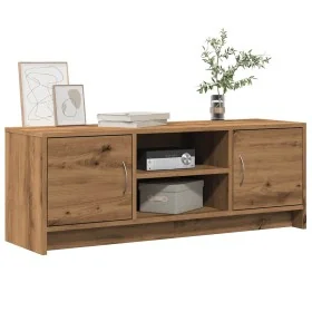 Mueble para TV madera de ingeniería roble artisan 102x30x37,5cm by , TV Furniture - Ref: Foro24-855817, Price: 59,46 €, Disco...