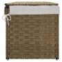 Cesto para la ropa sucia con tapa ratán sintético 55,5x35x34 cm by , Laundry baskets - Ref: Foro24-372049, Price: 60,98 €, Di...