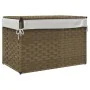 Cesto para la ropa sucia con tapa ratán sintético 55,5x35x34 cm by , Laundry baskets - Ref: Foro24-372049, Price: 60,98 €, Di...