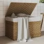 Cesto para la ropa sucia con tapa ratán sintético 55,5x35x34 cm by , Laundry baskets - Ref: Foro24-372049, Price: 60,98 €, Di...