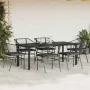 Set de comedor de jardín 7 piezas cojines ratán sintético negro | Foro24.es | Tu tienda online para hogar, jardín y más Foro24.es