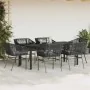 Set de comedor de jardín 7 piezas cojines ratán sintético negro by , Garden sets - Ref: Foro24-3334616, Price: 579,57 €, Disc...