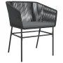 Set de comedor de jardín 7 piezas cojines ratán sintético negro by , Garden sets - Ref: Foro24-3334616, Price: 579,57 €, Disc...