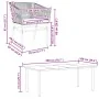 Set de comedor de jardín 7 piezas cojines ratán sintético negro by , Garden sets - Ref: Foro24-3334616, Price: 579,57 €, Disc...