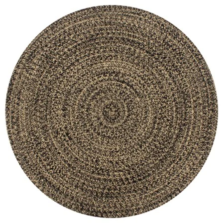 Alfombra hecha a mano de yute negra y natural 120 cm von , Teppiche - Ref: Foro24-133726, Preis: 46,72 €, Rabatt: -5%%