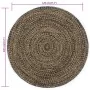 Alfombra hecha a mano de yute negra y natural 120 cm von , Teppiche - Ref: Foro24-133726, Preis: 46,72 €, Rabatt: -5%%