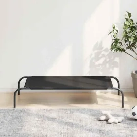 Cama elevada para perros negra 110x65x20 cm tela Oxford y acero von , Betten für Hunde - Ref: Foro24-42000839, Preis: 26,12 €...
