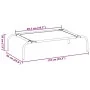 Cama elevada para perros negra 110x65x20 cm tela Oxford y acero de , Camas para perros - Ref: Foro24-42000839, Precio: 26,12 ...