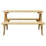 Mesa infantil con bancos "IRUN" 90x79,5x50 cm madera maciza by , Tables - Ref: Foro24-42000163, Price: 67,65 €, Discount: -5%%
