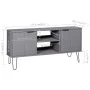 Mueble de TV New York madera maciza de pino gris von , TV-Möbel - Ref: Foro24-321146, Preis: 68,50 €, Rabatt: -5%%