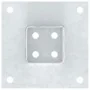 Bases para postes cuadradas 12 uds. Plata 61x61 mm by , fence posts - Ref: Foro24-42000005, Price: 53,66 €, Discount: -5%%