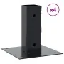 Bases para postes cuadradas 4 uds. Antracita 46x46 mm by , fence posts - Ref: Foro24-42000018, Price: 22,49 €, Discount: -5%%