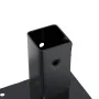 Bases para postes cuadradas 4 uds. Antracita 46x46 mm by , fence posts - Ref: Foro24-42000018, Price: 22,49 €, Discount: -5%%