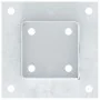 Bases para postes cuadradas 12 uds. Plata 91x91 mm de , Postes de cerca - Ref: Foro24-42000011, Precio: 64,65 €, Descuento: -5%%