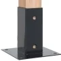 Bases para postes cuadradas 4 uds. Antracita 71x71 mm | Foro24.es | Tu tienda online para hogar, jardín y más Foro24.es