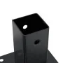 Bases para postes cuadradas 4 uds. Antracita 71x71 mm | Foro24.es | Tu tienda online para hogar, jardín y más Foro24.es