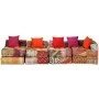 Puf modular de 4 plazas de tela patchwork von , Kissen für Stühle und Sofas - Ref: Foro24-244981, Preis: 700,07 €, Rabatt: -5%%