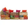 Puf modular de 4 plazas de tela patchwork von , Kissen für Stühle und Sofas - Ref: Foro24-244981, Preis: 700,07 €, Rabatt: -5%%