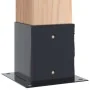 Bases para postes cuadradas 4 uds. Antracita 121x121 mm | Foro24.es | Tu tienda online para hogar, jardín y más Foro24.es