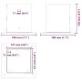 Bases para postes cuadradas 4 uds. Antracita 121x121 mm | Foro24.es | Tu tienda online para hogar, jardín y más Foro24.es