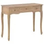 Mesa consola tocador con 3 cajones marrón de , Mesas auxiliares - Ref: Foro24-280047, Precio: 155,87 €, Descuento: -5%%