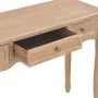 Mesa consola tocador con 3 cajones marrón de , Mesas auxiliares - Ref: Foro24-280047, Precio: 155,87 €, Descuento: -5%%
