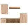 Set de Muebles para TV de 5 Piezas en Madera Ingenierizada Color Roble Sonoma | Foro24.es | Tu tienda online para hogar, jardín y más Foro24.es