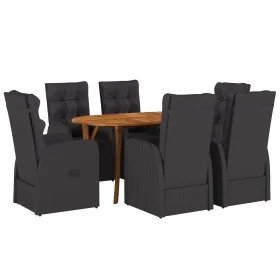 Conjunto de comedor de jardín de 7 piezas con