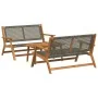 Sillas de jardín con mesa 3 pcs Gris Madera de Acacia Maciza | Foro24.es | Tu tienda online para hogar, jardín y más Foro24.es