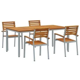 Conjunto de Comedor de Jardín de 5 Piezas de
