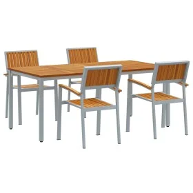 Conjunto de comedor de jardín de 5 piezas de