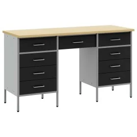 Juego de gabinete y mesa de trabajo de 3 piezas