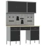 Set de Banco de Trabajo de 8 Piezas Acero Negro von , Arbeitstische - Ref: Foro24-3321452, Preis: 475,26 €, Rabatt: -5%%