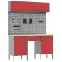 Conjunto de banco de trabajo de 8 piezas acero rojo | Foro24.es | Tu tienda online para hogar, jardín y más Foro24.es
