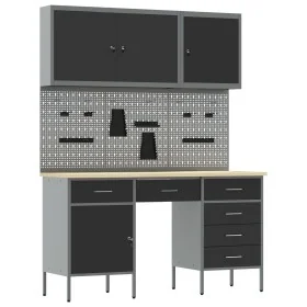 Conjunto de gabinete de trabajo y panel de