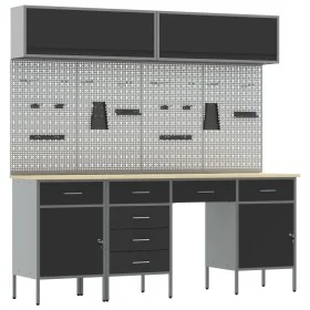 Set de Banco de Trabajo de 10 Piezas de Acero Negro von , Arbeitstische - Ref: Foro24-3321480, Preis: 747,83 €, Rabatt: -5%%