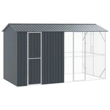 Aviario para Pájaros con Extensión Antracita 210x442x247 cm Acero | Foro24.es | Tu tienda online para hogar, jardín y más Foro24.es