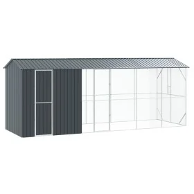 Aviario para Aves con Extensión Antracita