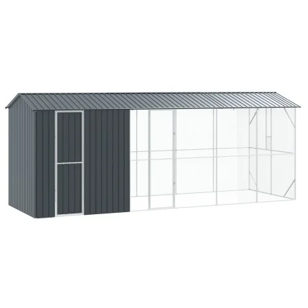 Aviario para Aves con Extensión Antracita 210x640x247 cm Acero | Foro24.es | Tu tienda online para hogar, jardín y más Foro24.es
