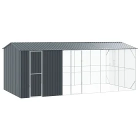 Aviario para Aves con Extensión Antracita