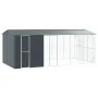 Aviario para Aves con Extensión Antracita 310x640x247 cm Acero | Foro24.es | Tu tienda online para hogar, jardín y más Foro24.es