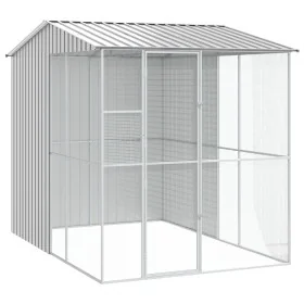 Aviario para aves Gris 215x310x247 cm Acero