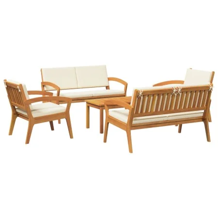Juego de Bistro de 5 Piezas con Cojines - Madera Maciza de Acacia | Foro24.es | Tu tienda online para hogar, jardín y más Foro24.es