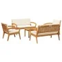 Juego de Bistro de 5 Piezas con Cojines - Madera Maciza de Acacia | Foro24.es | Tu tienda online para hogar, jardín y más Foro24.es