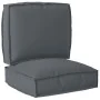Juego de 2 Cojines para Palets Antracita de Tela Oxford by , Cushions for chairs and sofas - Ref: Foro24-3329039, Price: 41,9...